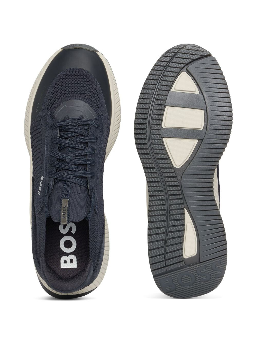 mesh-panelling sneakers - 4