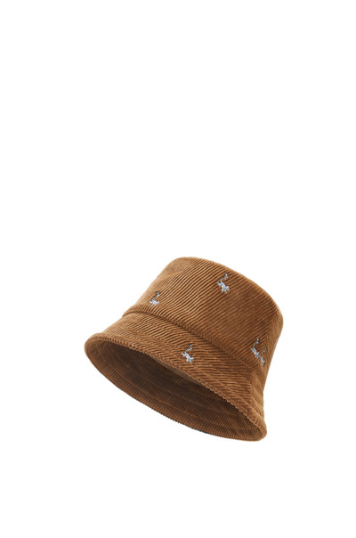 Loewe Lemur bucket hat in cotton corduroy outlook