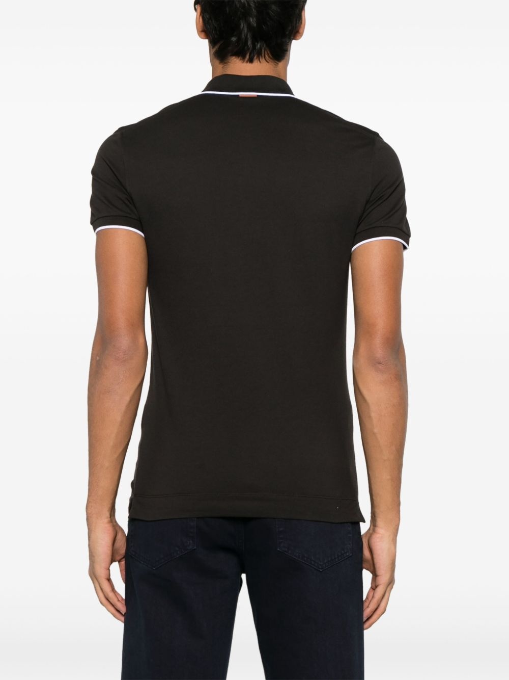 stretch-cotton polo shirt - 3