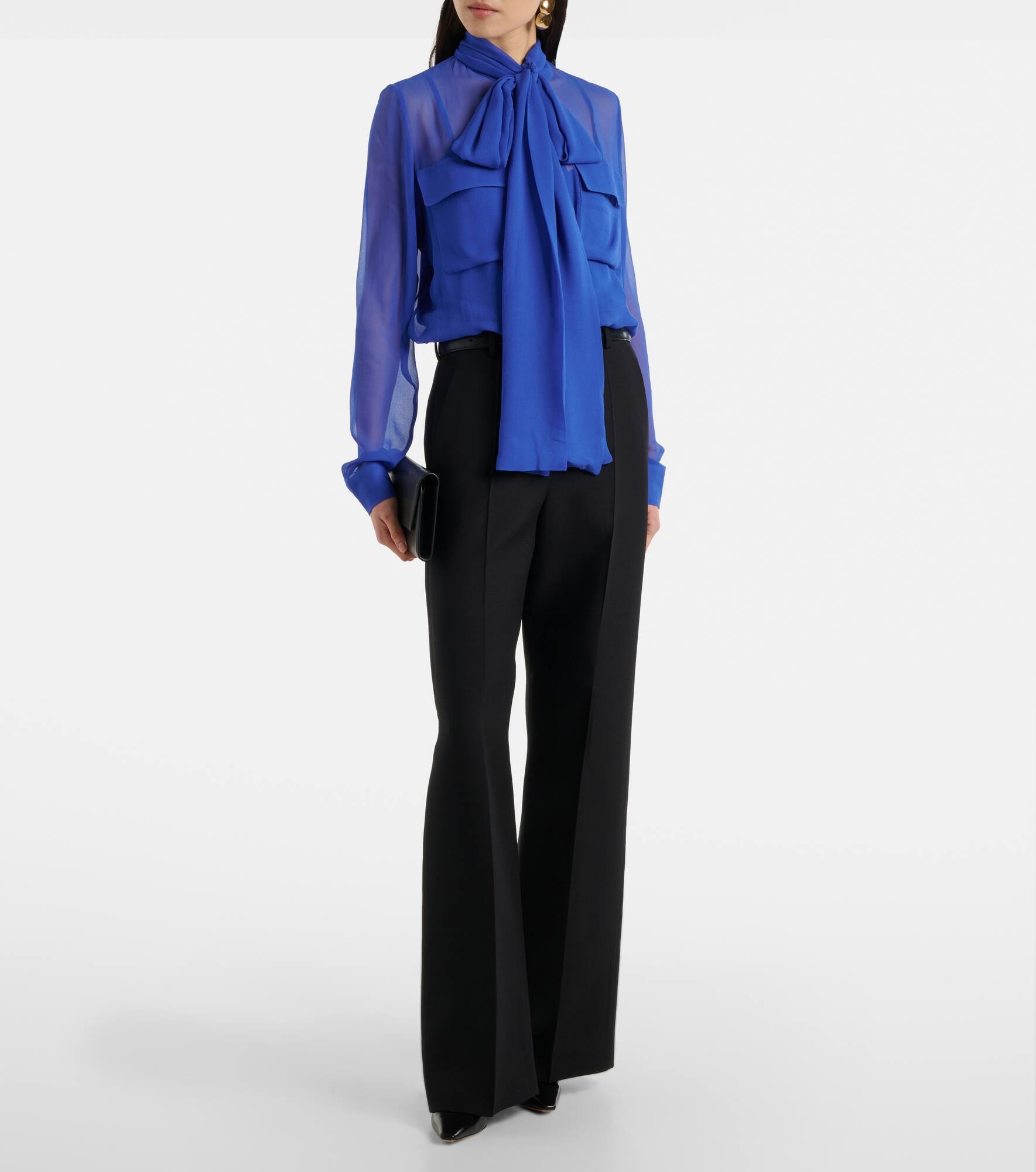 Silk georgette blouse - 2