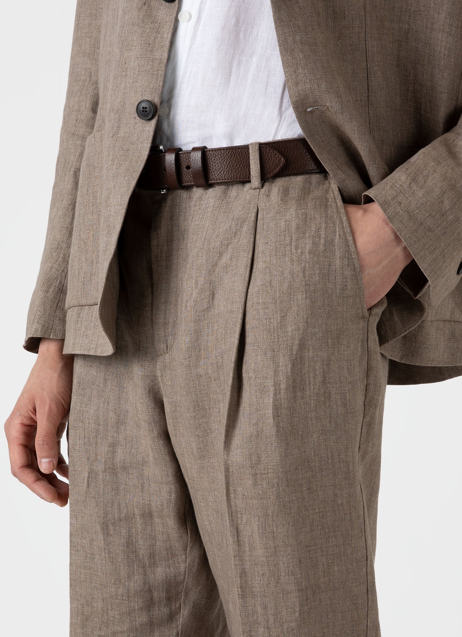 Pleated Linen Trouser - 6