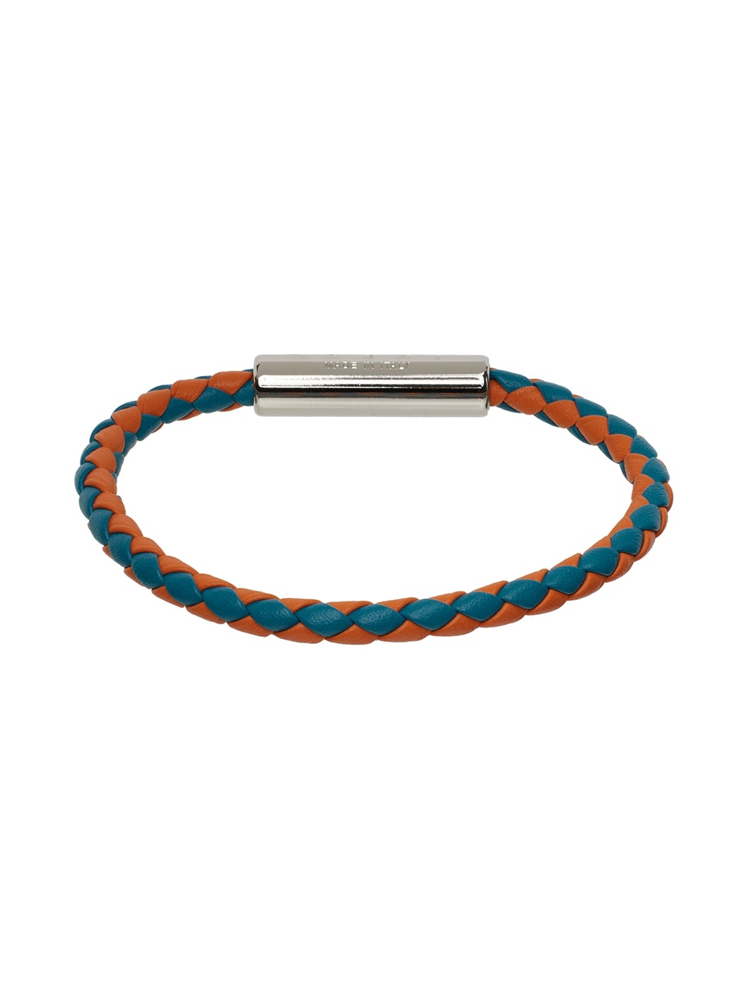 Blue & Orange Braided Bracelet - 1