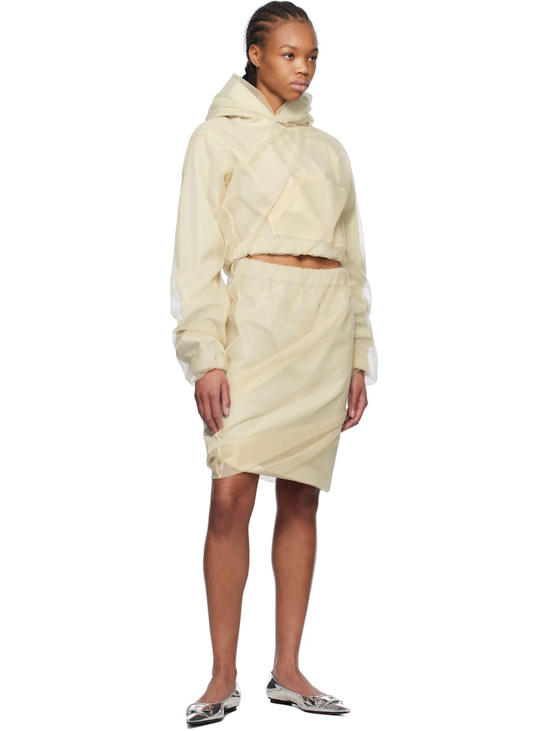 We11done Beige Layered Mini Skirt outlook
