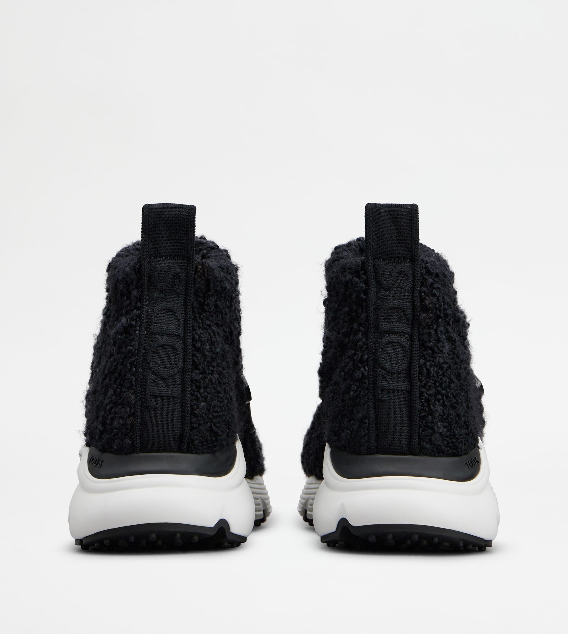 KATE SLIP-ON SNEAKERS IN BOUCLÉ KNIT - BLACK - 2