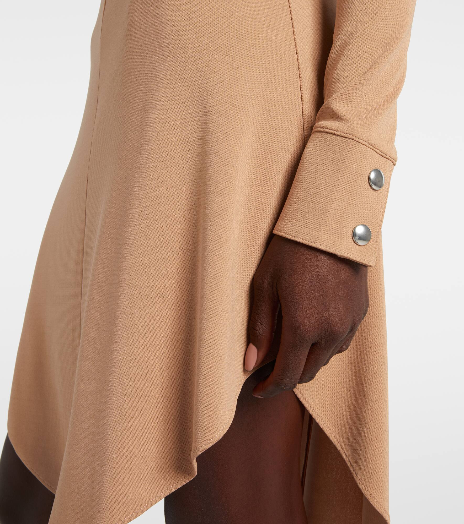 Biker crêpe jersey minidress - 5