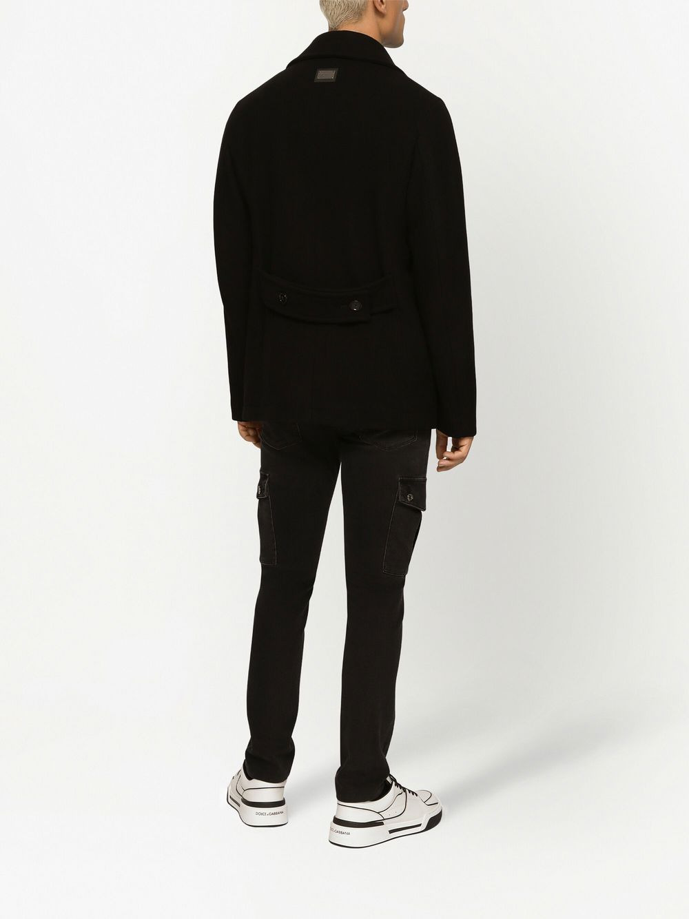 DG Essentials wool-blend peacoat - 4
