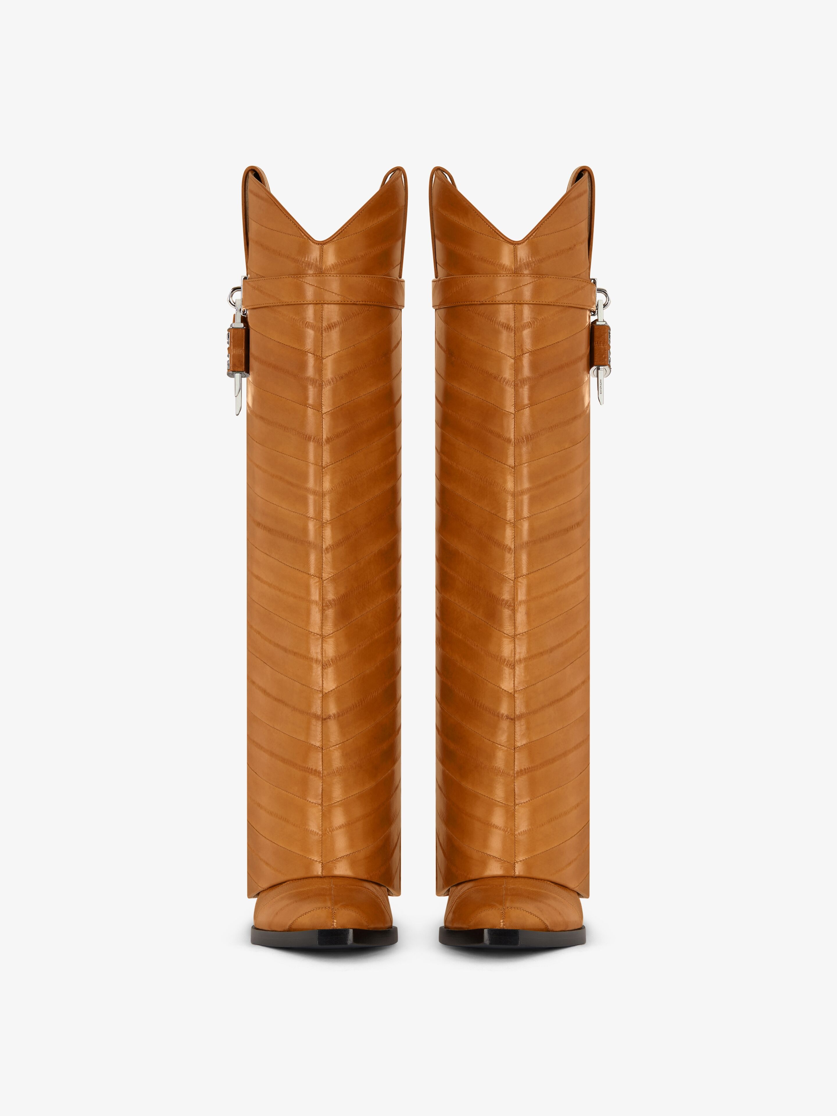 SHARK LOCK COWBOY BOOTS IN EEL - 3
