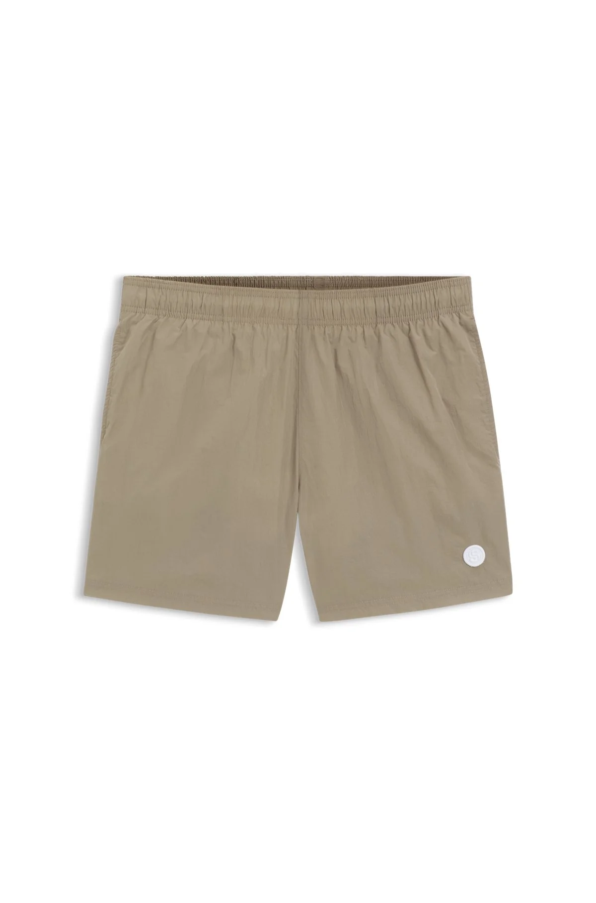 SWIM SHORTS WITH DOUBLE B MONOGRAM TRIM - 1