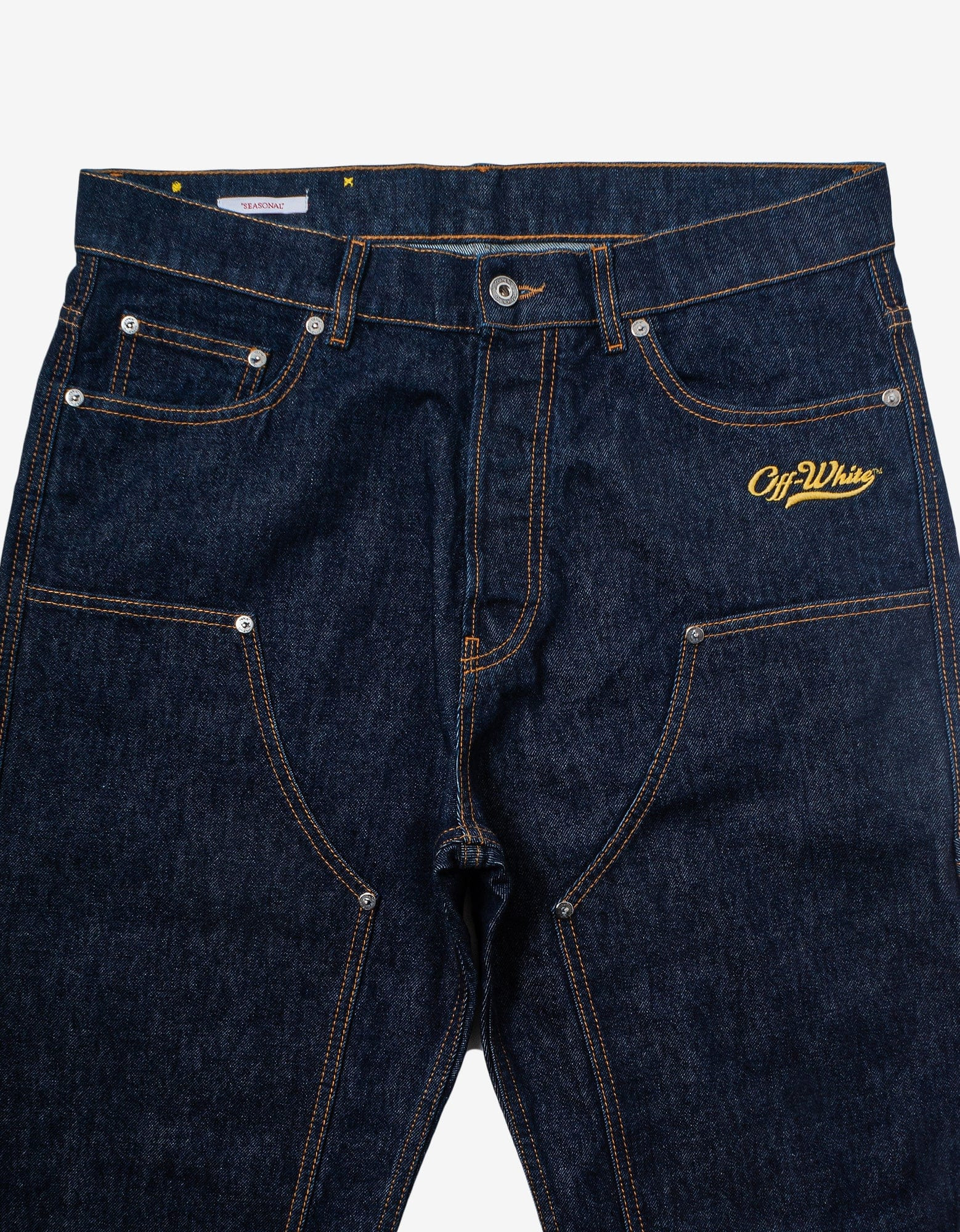Off-White Blue Wave Off Skate Carpenter Jeans - 4