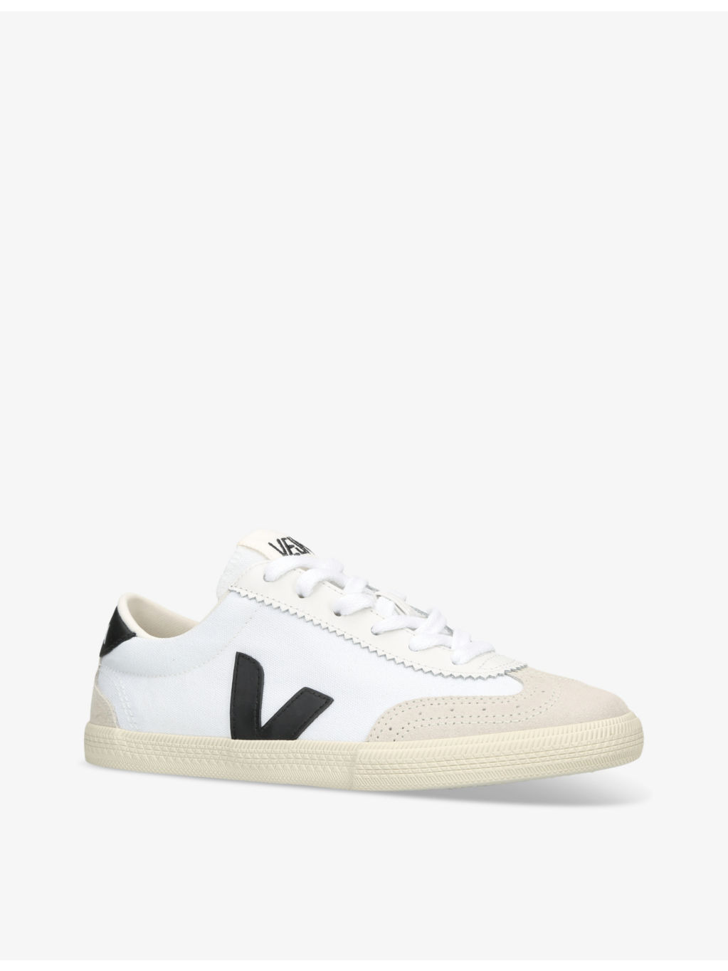 Women's Volley logo-embroidered canvas low-top trainers - 3