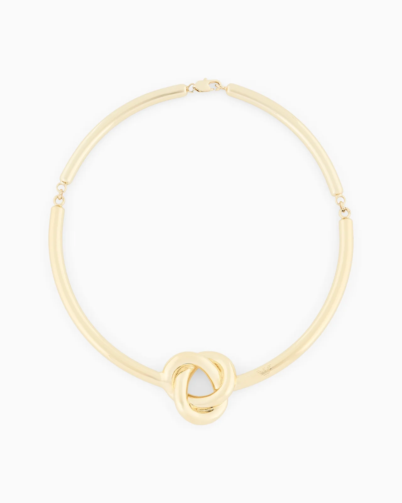 GOLD-TONE BRASS COLLAR NECKLACE - 1