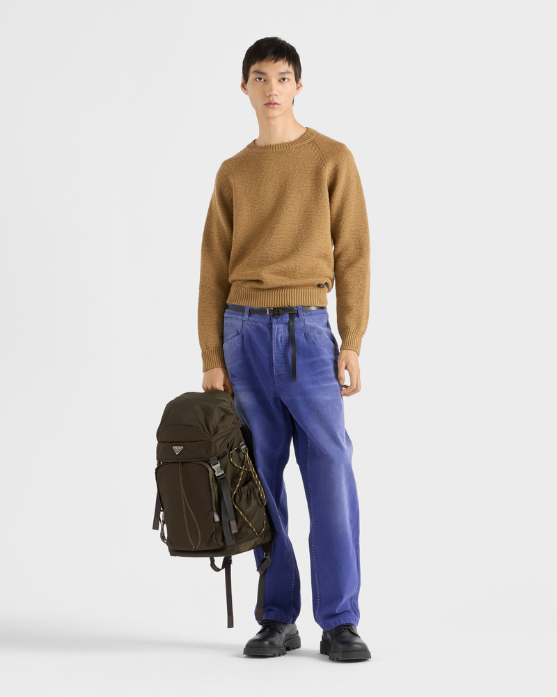 Prada Re-Nylon and leather backpack outlook