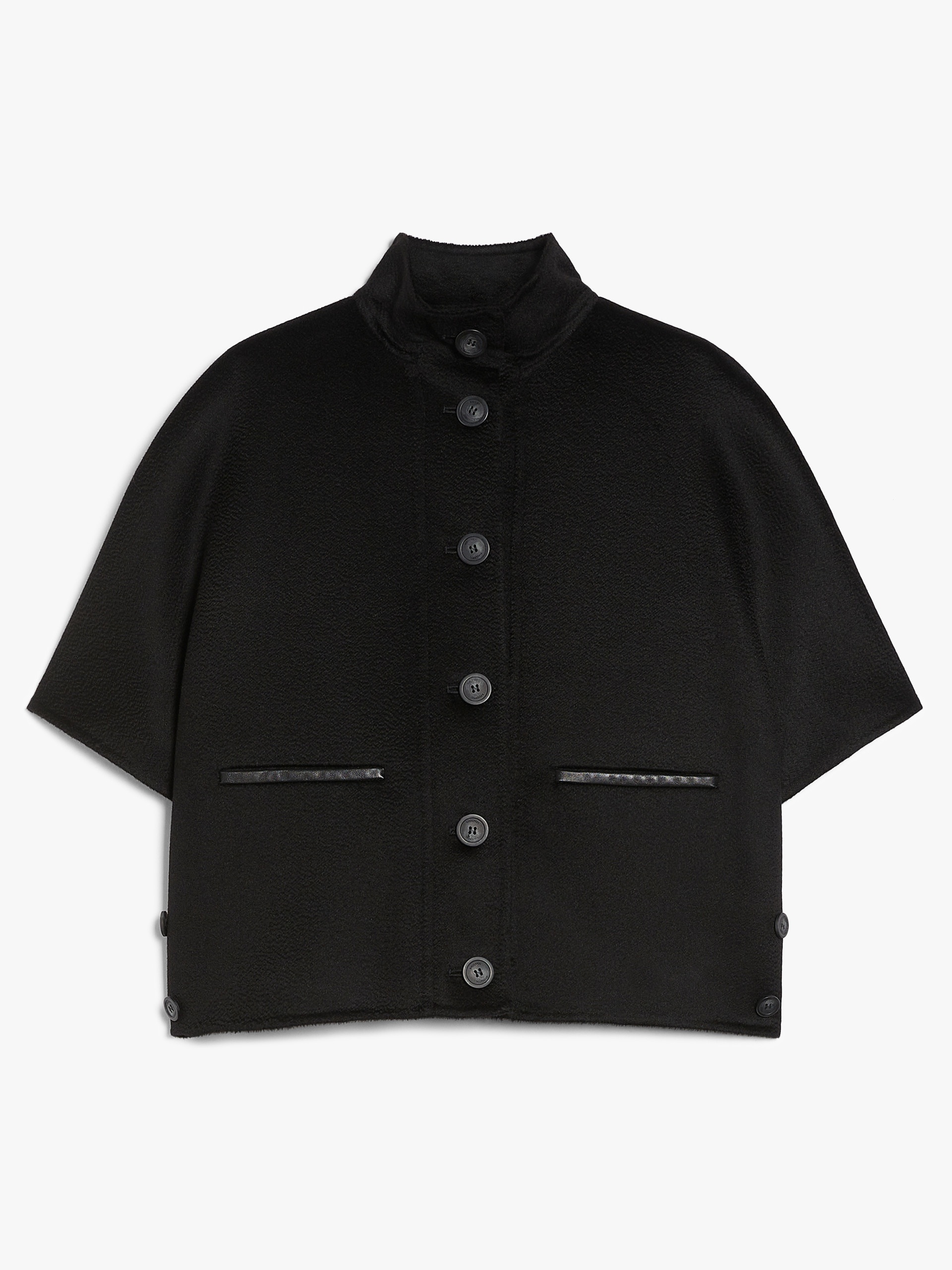 ROLL Short cashmere cape - 1