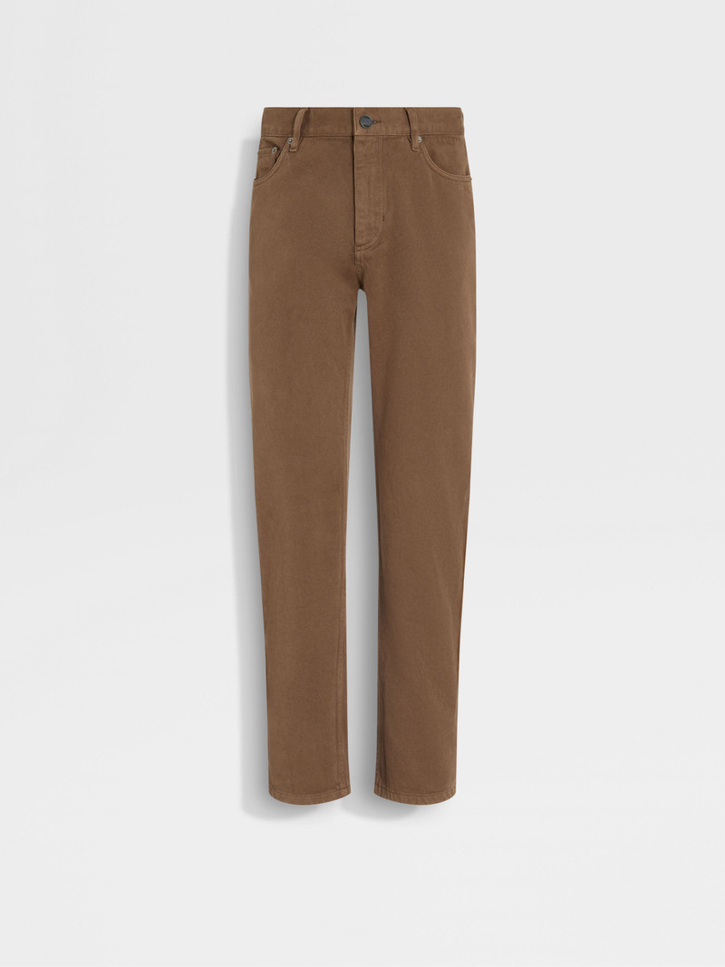 BROWN DÉLAVÉ ROCCIA PANTS 1