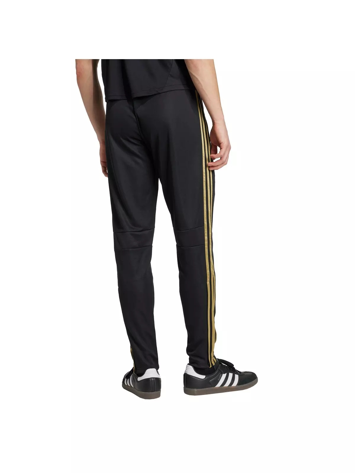 Men's Tiro 25 Essentials Training Tracksuit Bottoms -Black/Gold - 2