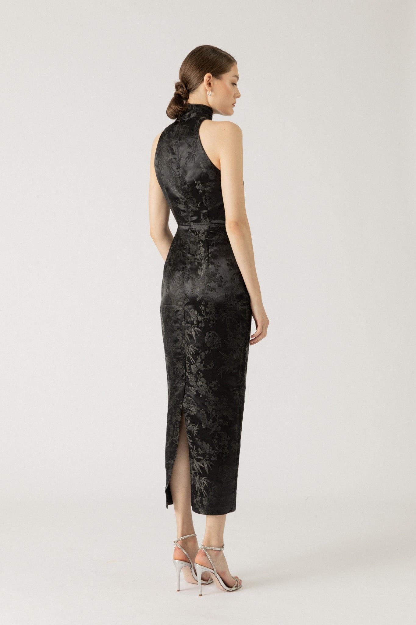 JILL CHINESE JACQUARD PENCIL DRESS - 4