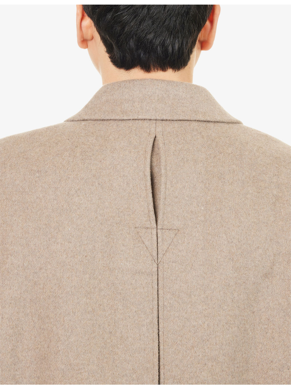 Structured Notched-Lapel Wool Blend Coat - 6