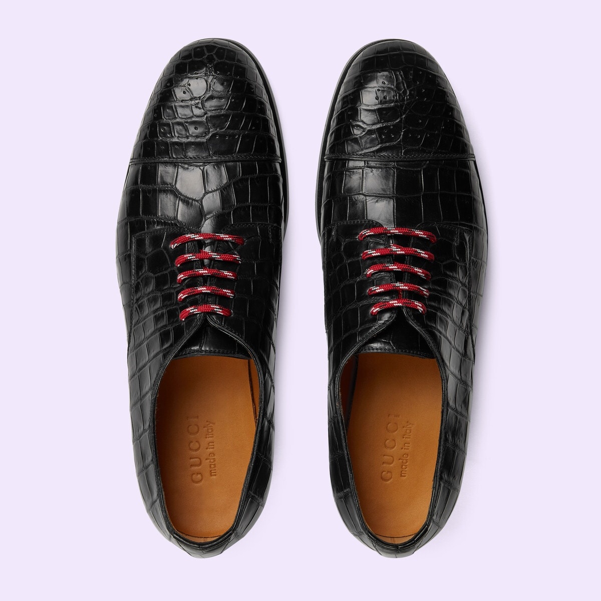 Men's crocodile lace-up - 5