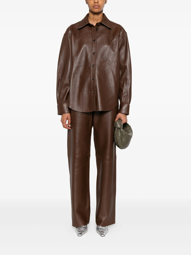 HAIKURE Haikure Leather Panelled Pants outlook