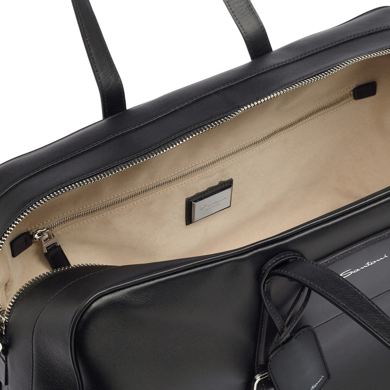 Black leather weekend bag 3