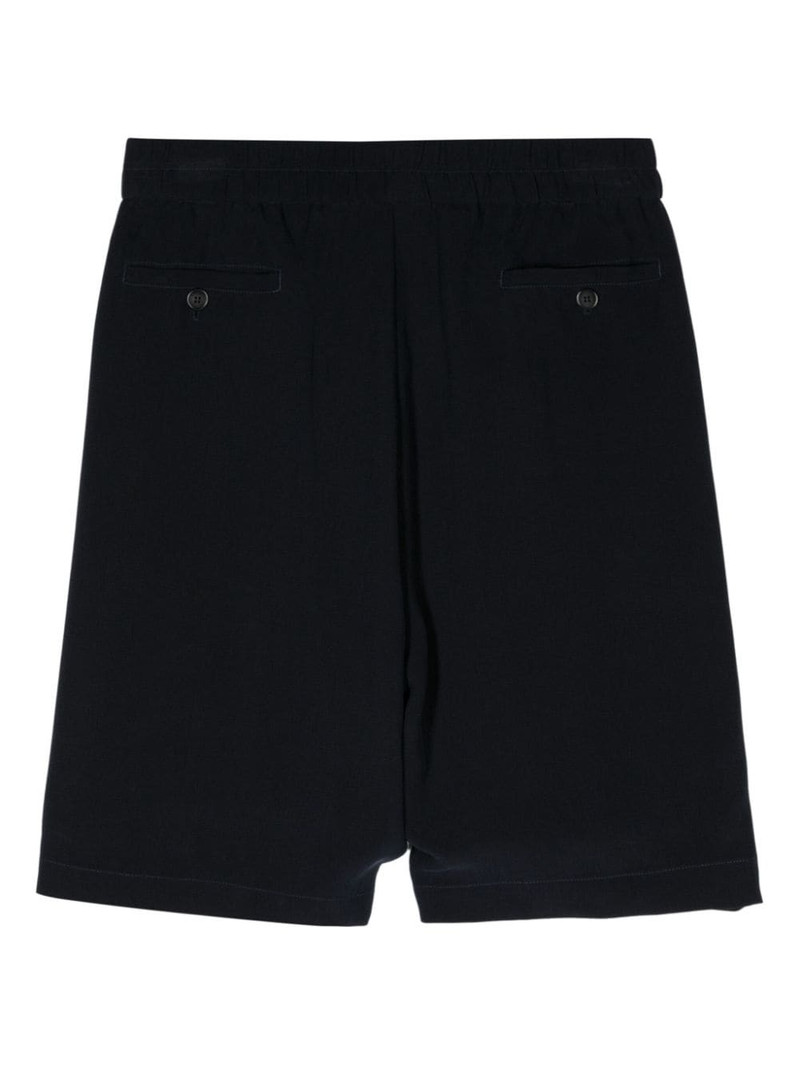 GIORGIO ARMANI pleat-detail wide-leg shorts outlook