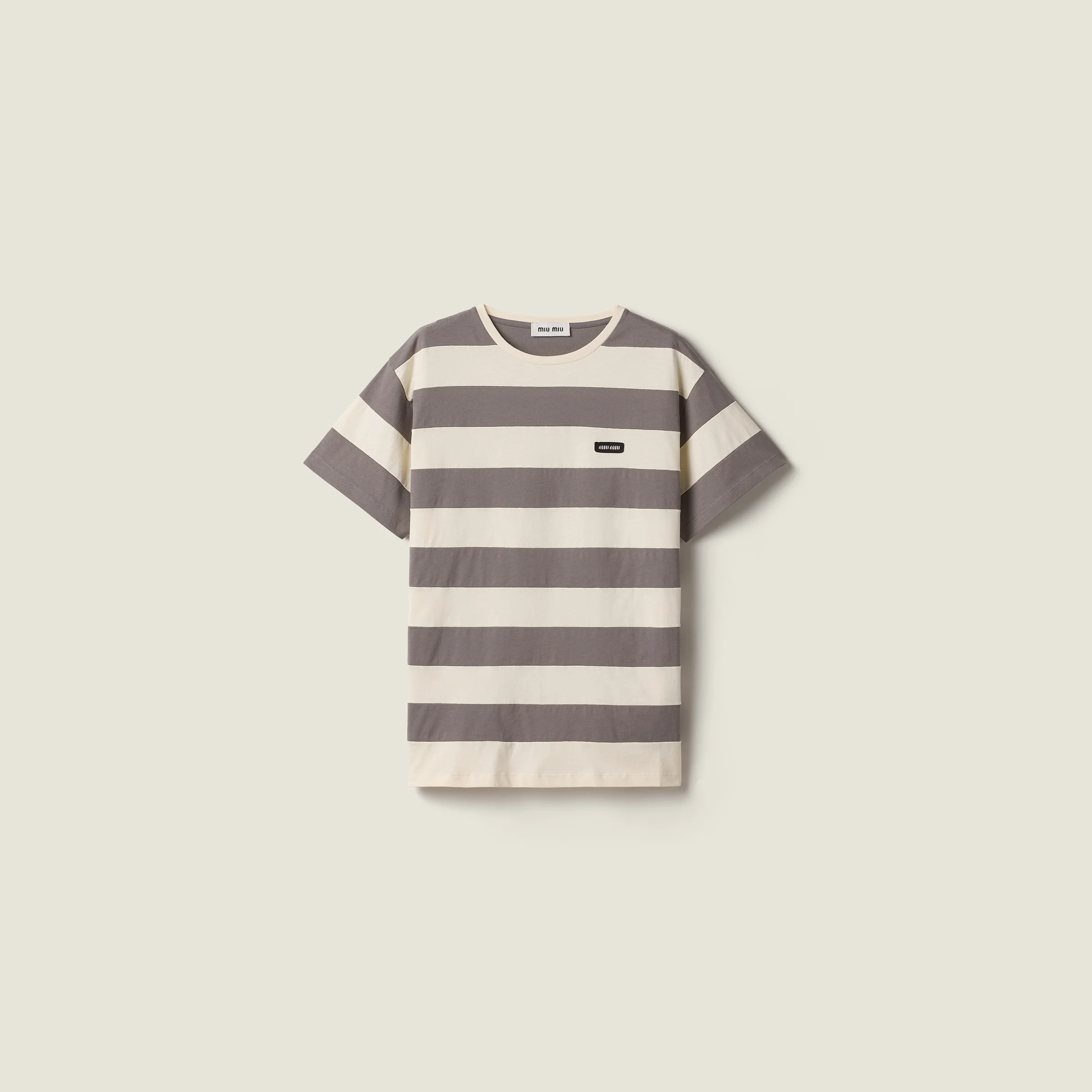 Striped jersey T-shirt - 1