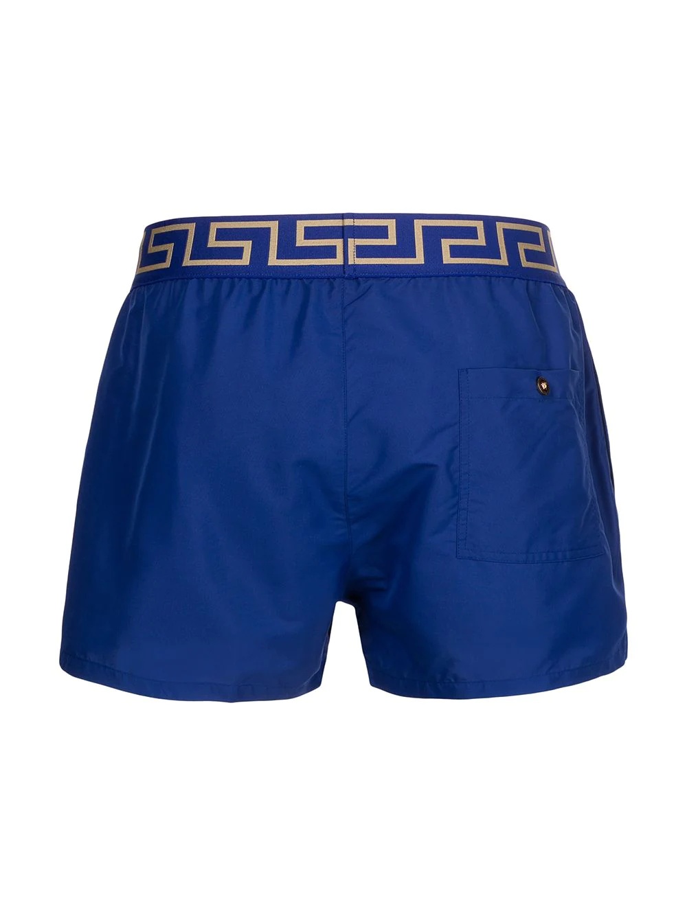 Greca-waistband swim shorts - 2