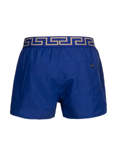 VERSACE Greca-waistband swim shorts outlook