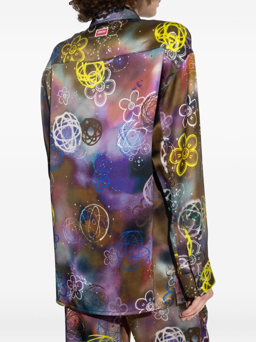 x Futura 2000 floral-atom shirt - 4