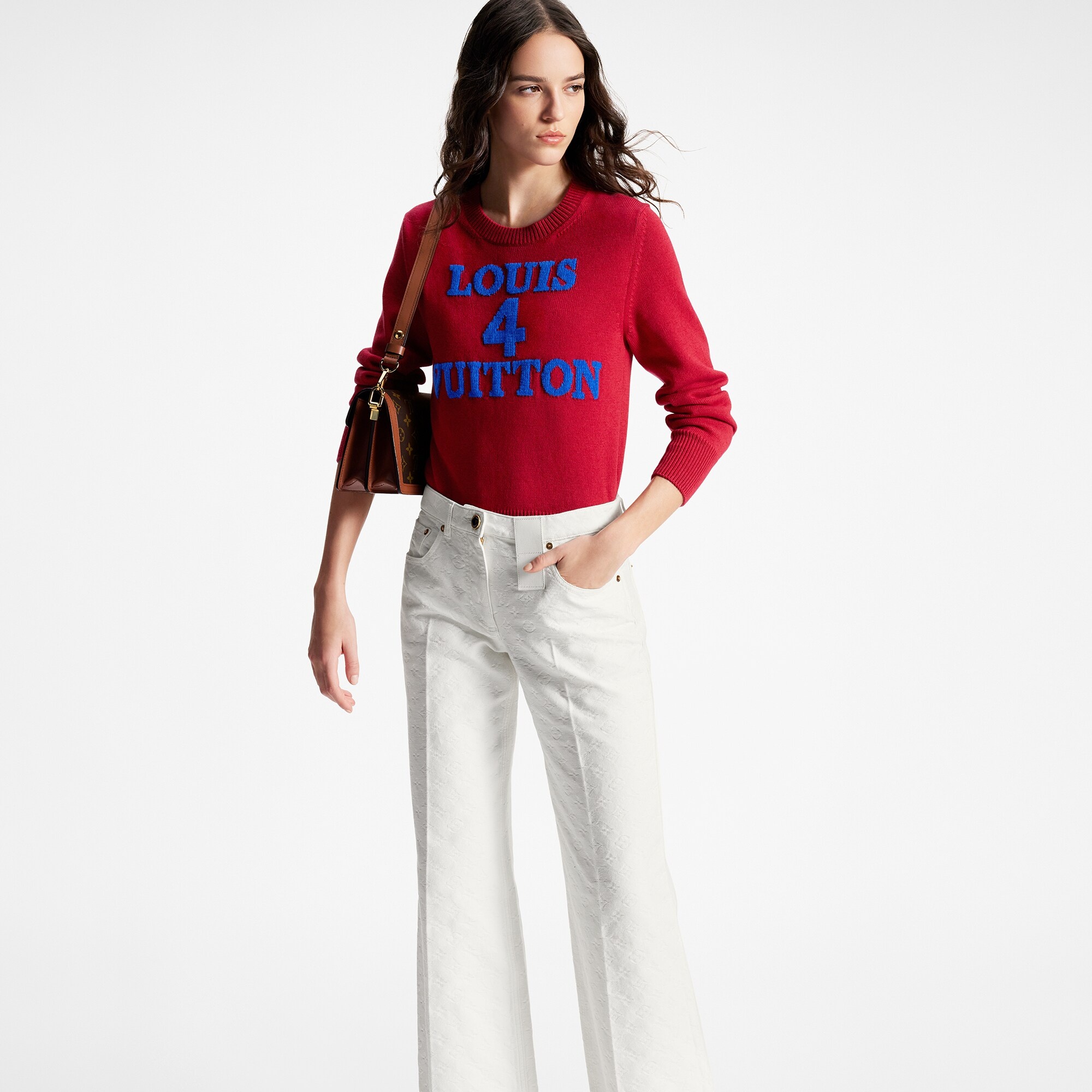 Monogram Jacquard Jeans - 5