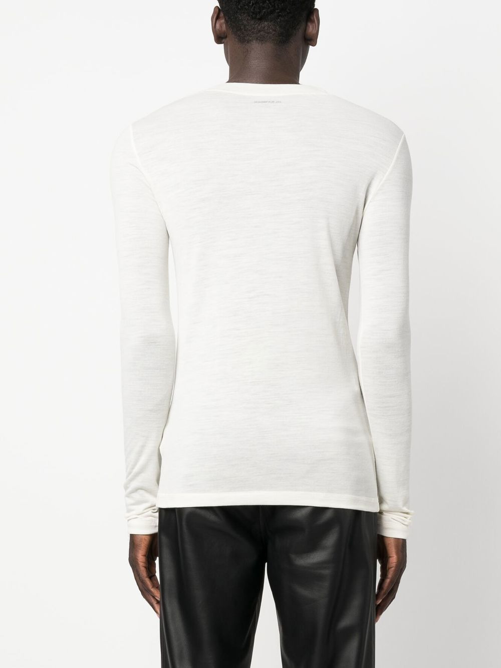 logo-print long-sleeved T-shirt - 4
