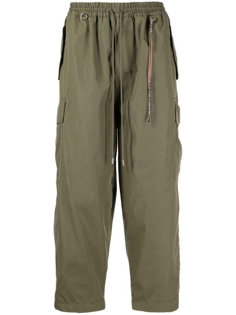 cotton-blend cargo trousers 1