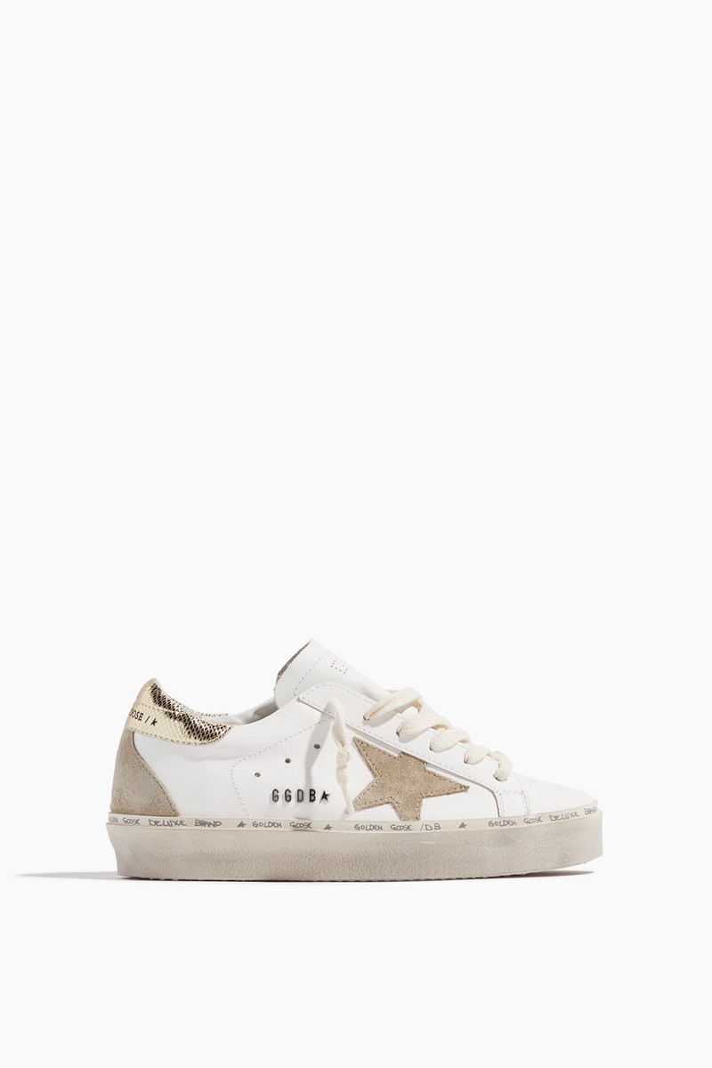Hi Star Sneaker in White/Taupe/Platinum - 1