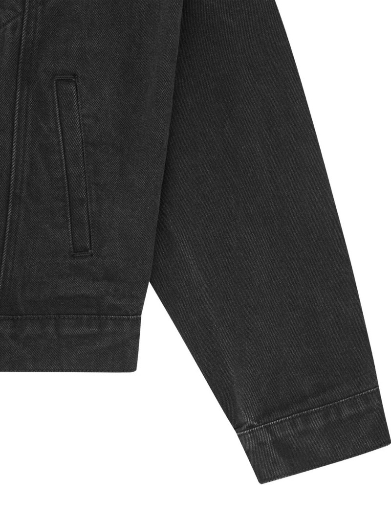 logo print denim jacket 4