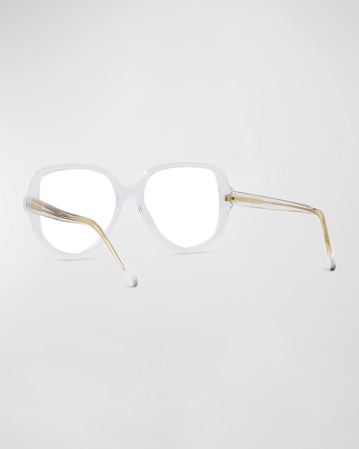 Thin Geometric Acetate Round Glasses - 2