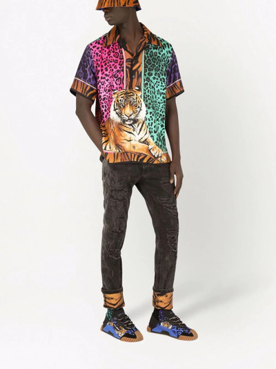 Dolce & Gabbana animal-print shirt outlook