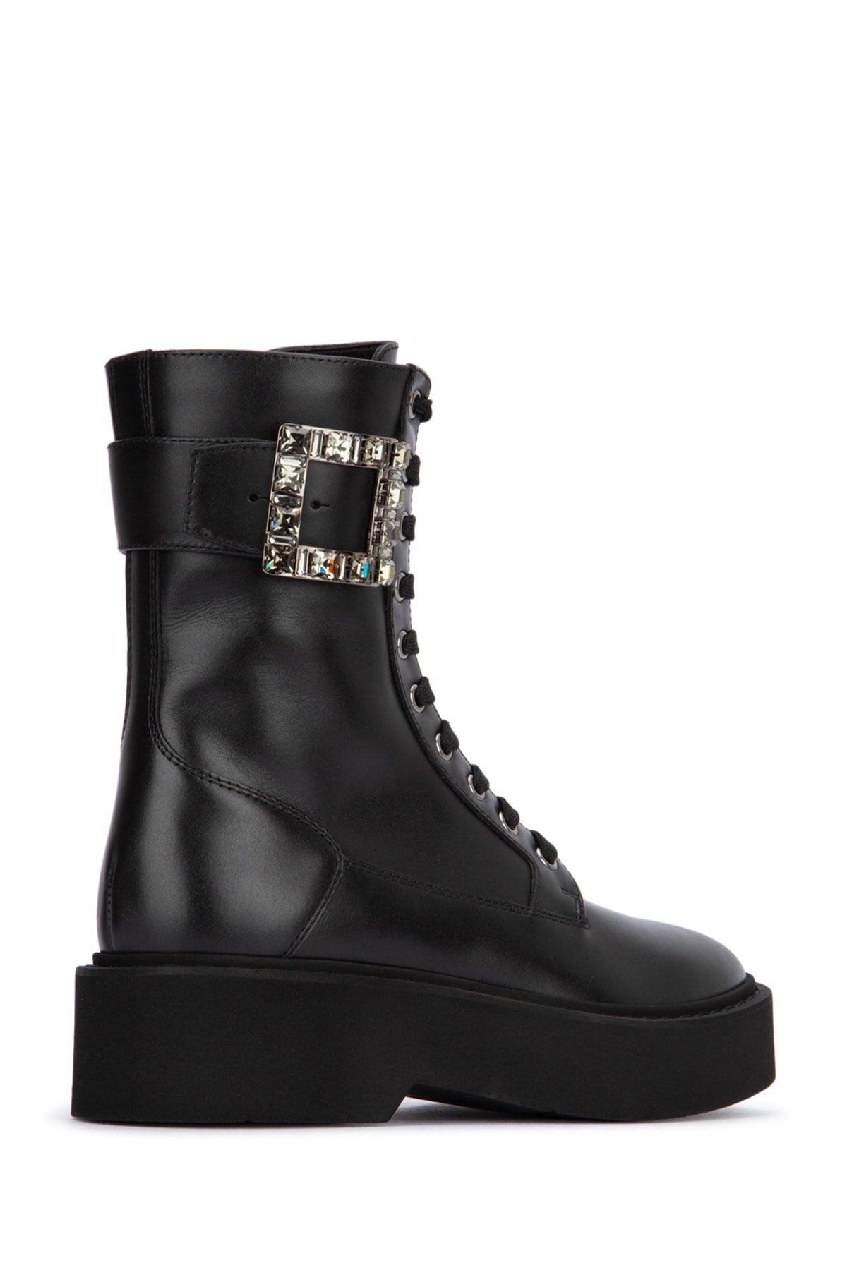 Roger Vivier Women Viv Rangers High Stra Lace-Up Boot - 3