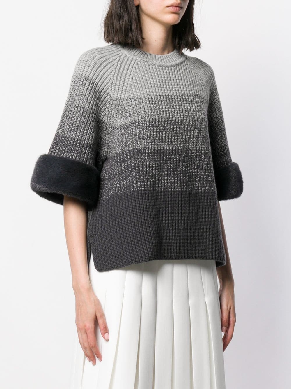 gradient knitted jumper - 3