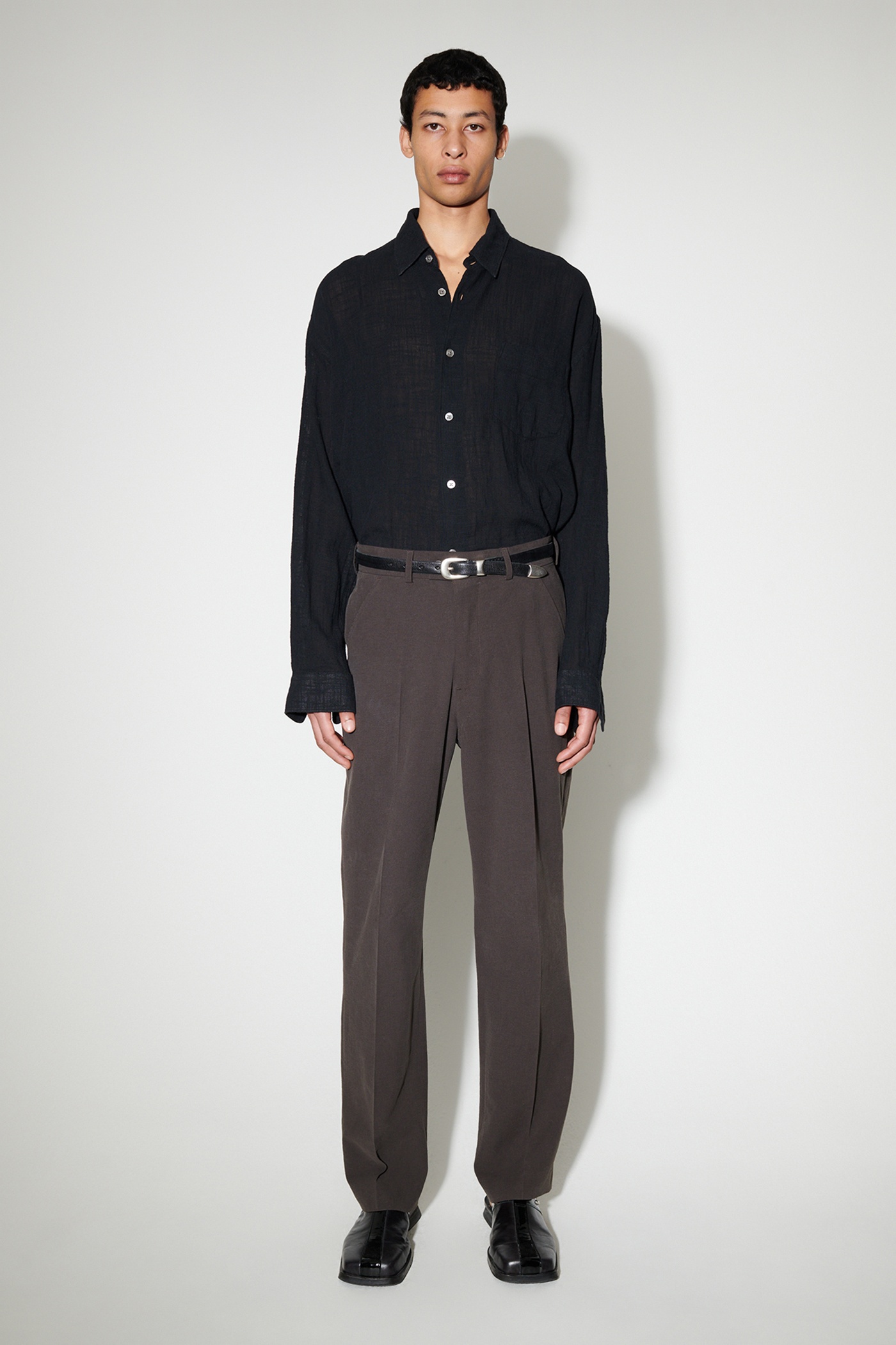 Darien Trouser Oak Brown Futuristic Silk - 5