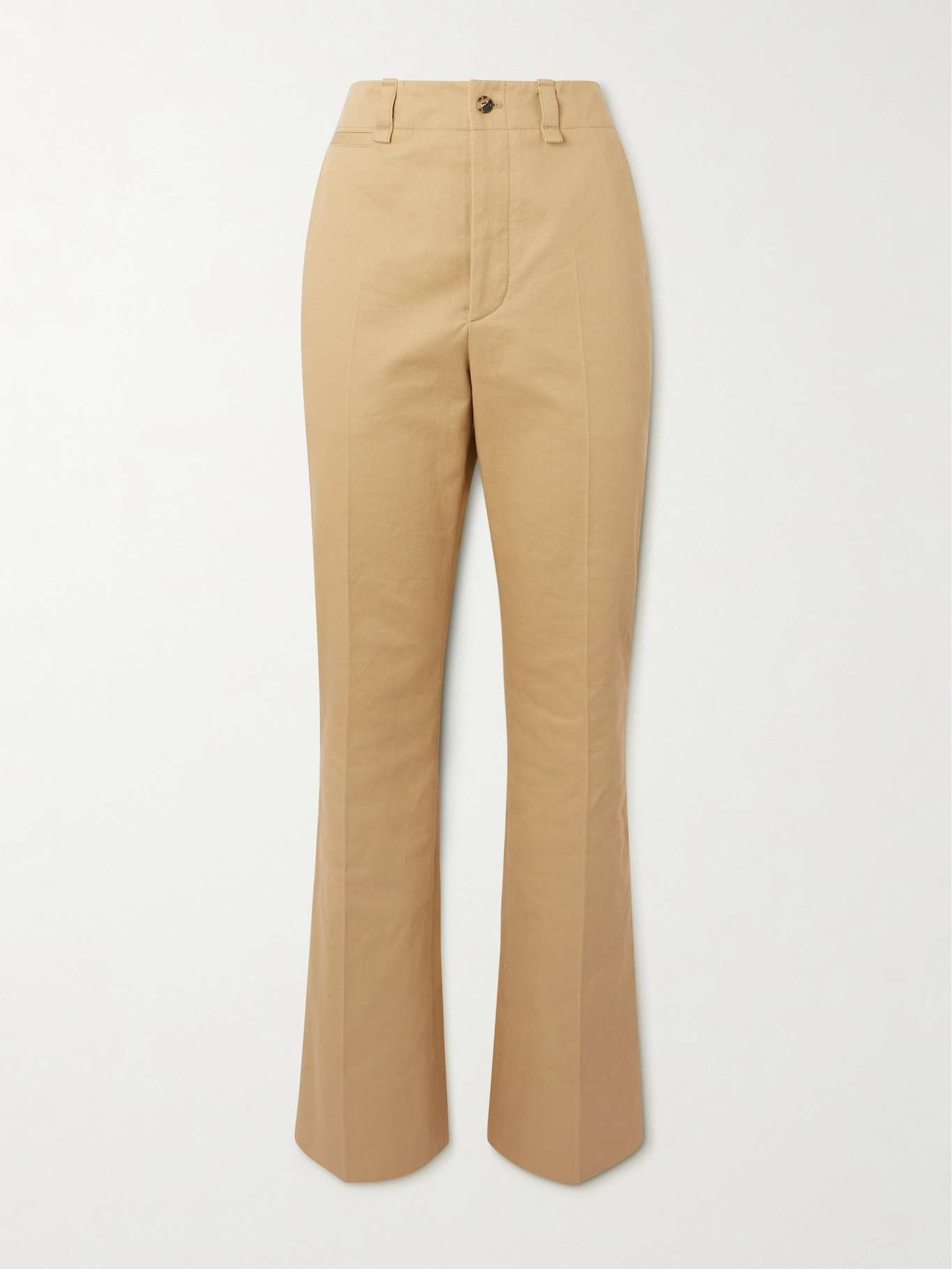 Cotton-drill straight-leg pants - 1