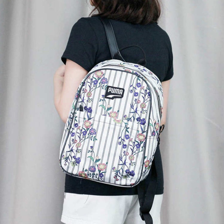 (WMNS) PUMA Prime Time Festival Backpack 'White Black Purple' 076989-01 - 4