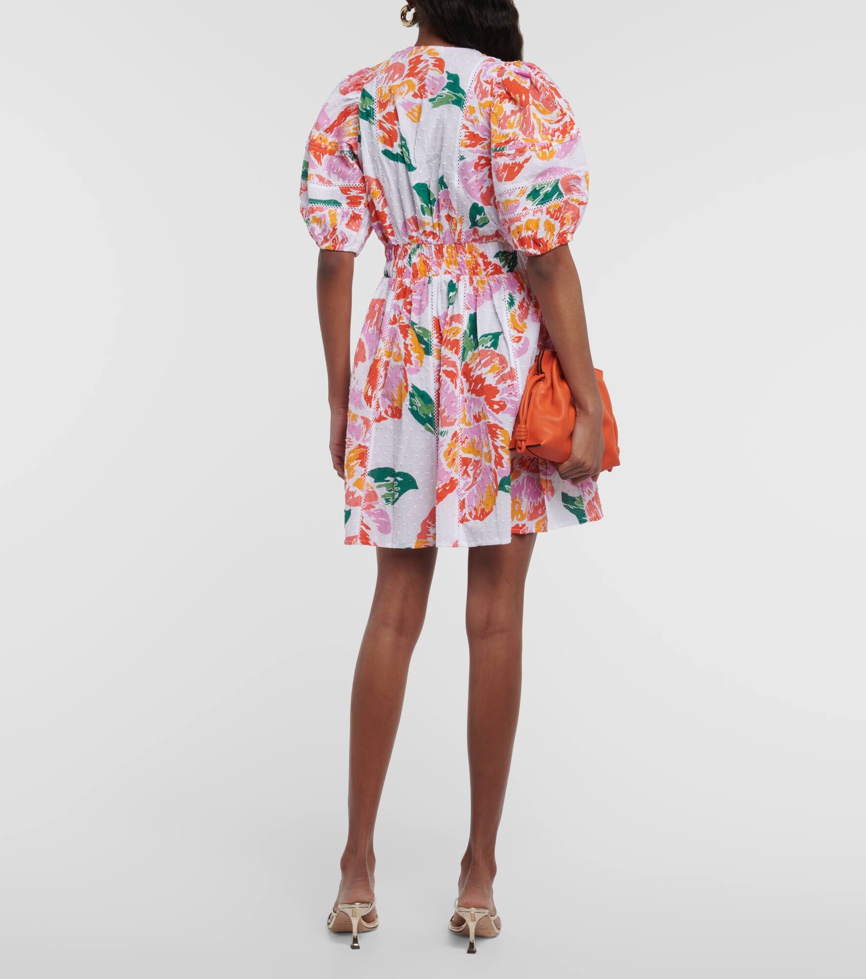 Reina printed cotton minidress - 3