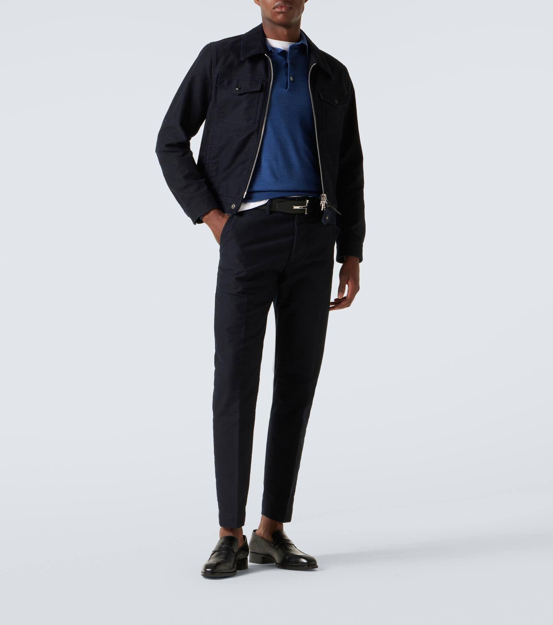 Cashmere and silk polo sweater - 2