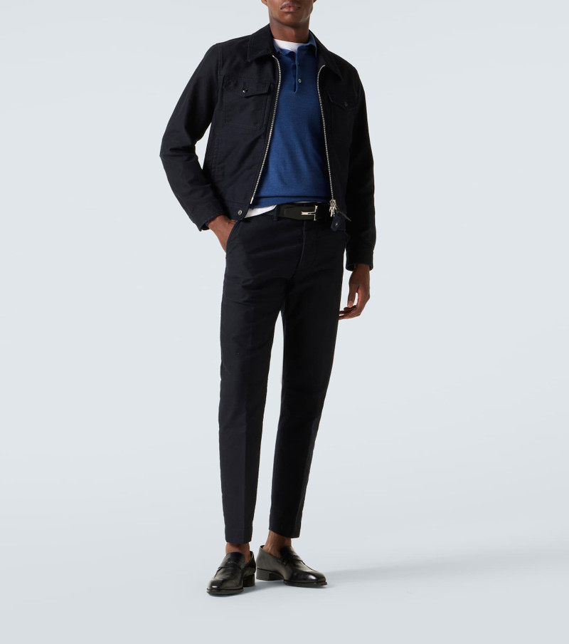 TOM FORD Cashmere and silk polo sweater outlook