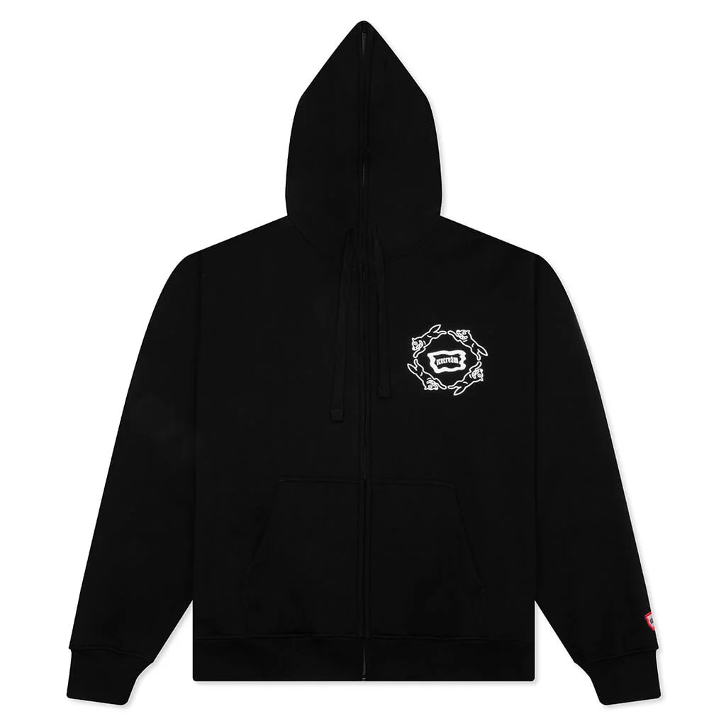 LOOP HOODIE - BLACK - 1