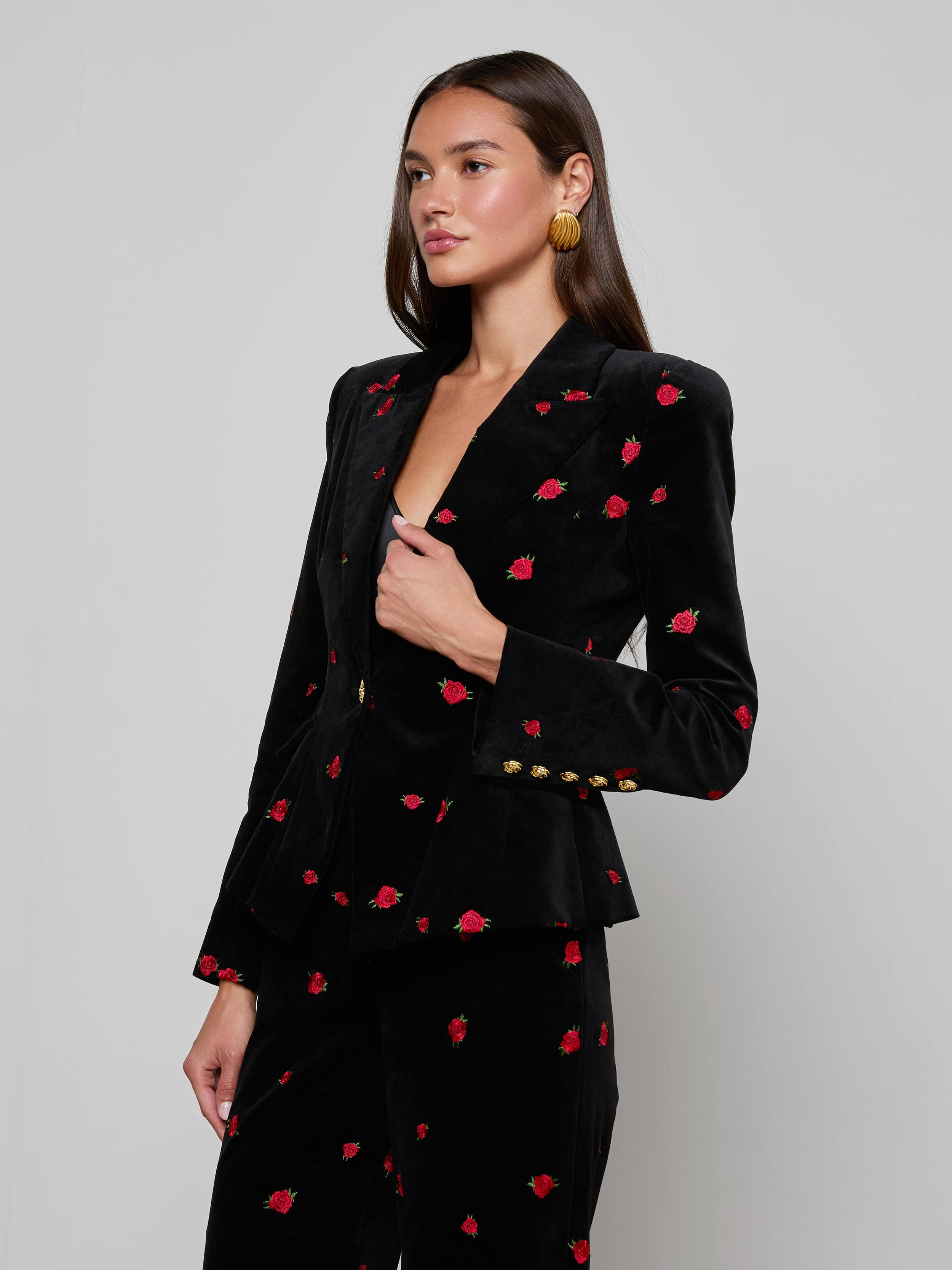Kaisley Velvet Blazer - 3