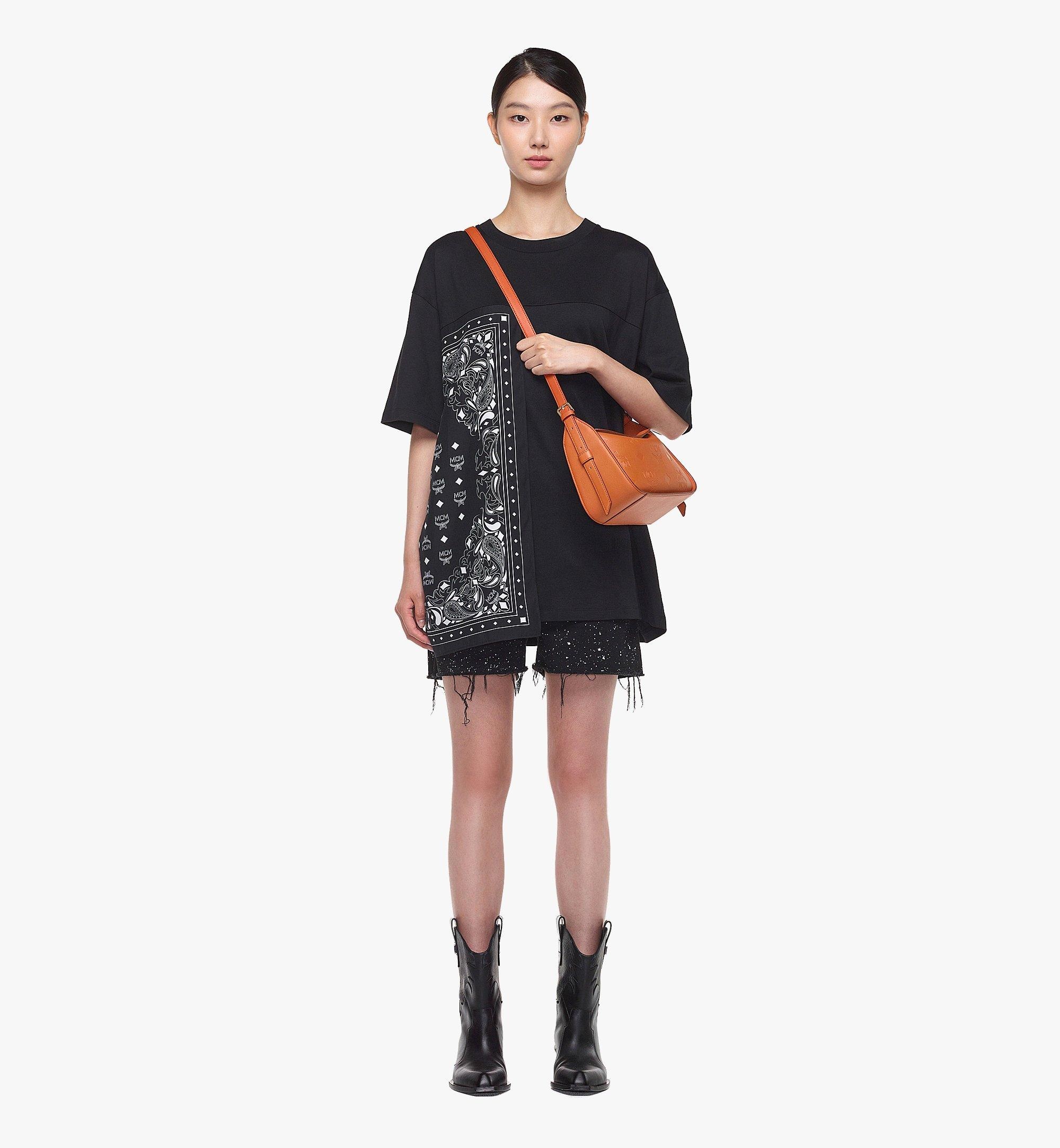 Aren Flap Hobo in Embossed Monogram Leather - 2