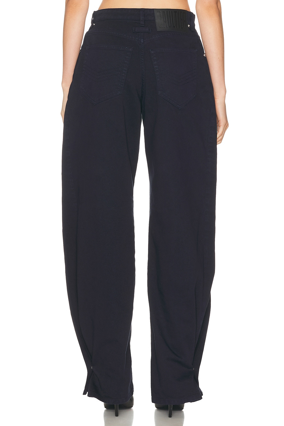 Overdyed Upper Panel Denim Trouser - 4