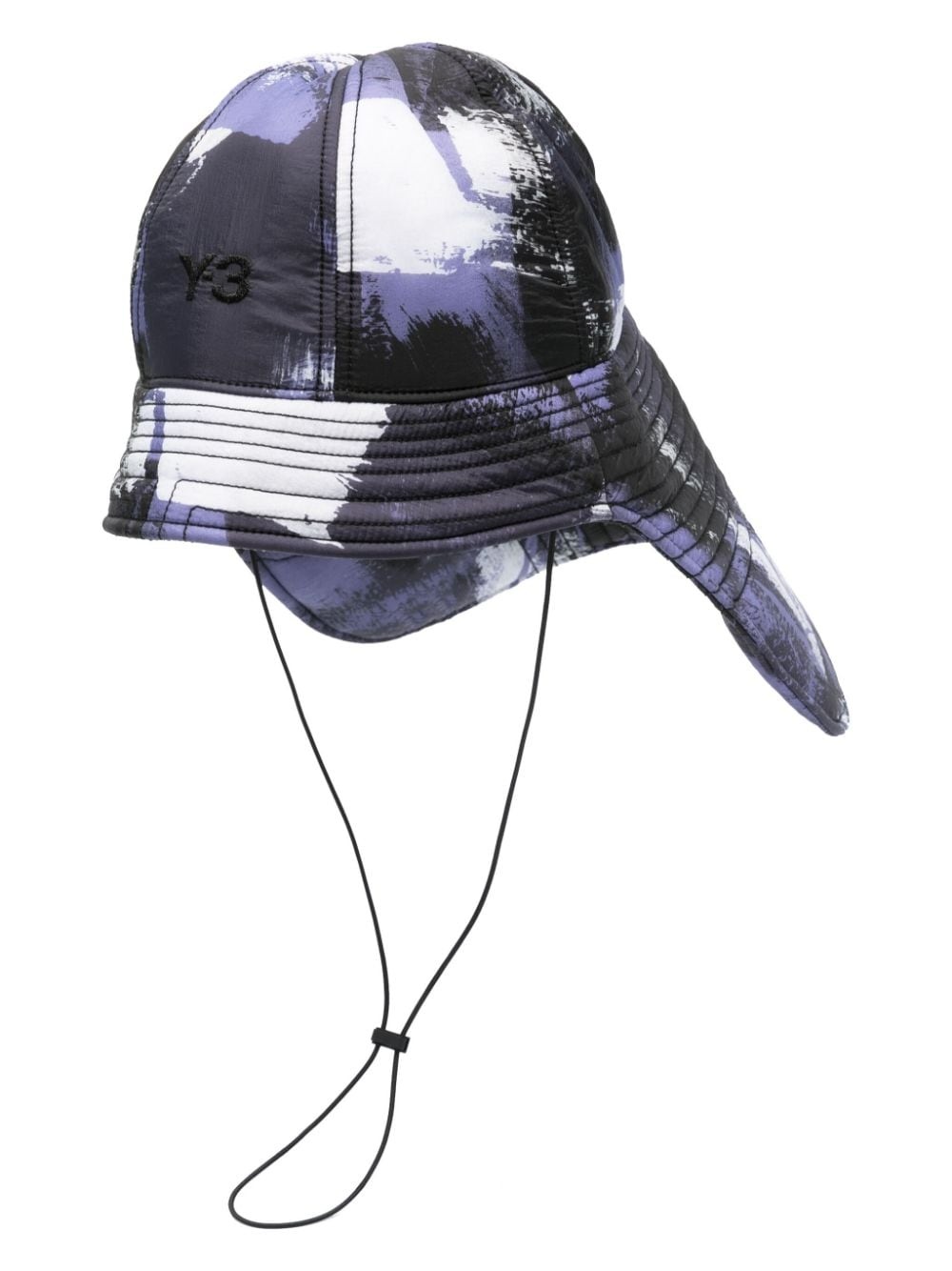 neck-flap quilted bucket hat - 1