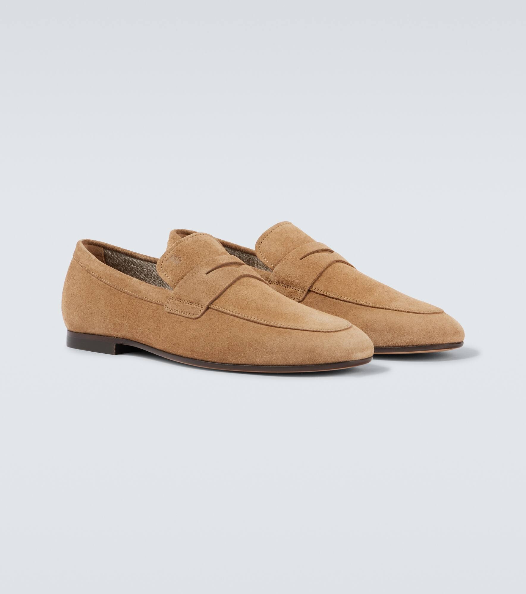 Suede penny loafers - 5